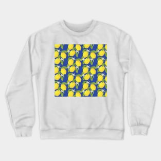 Lemons Pattern Crewneck Sweatshirt